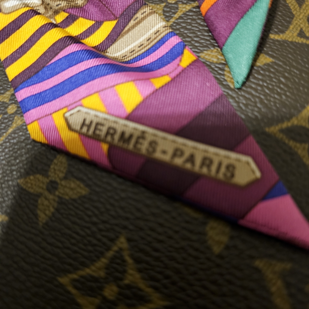 Hermes colorful silk twilly - Picture 4 of 4